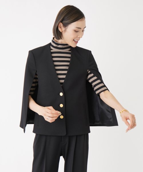 【小林ゆりさん着用】ケープ風ジャケット【NEMIKA×Number】 
