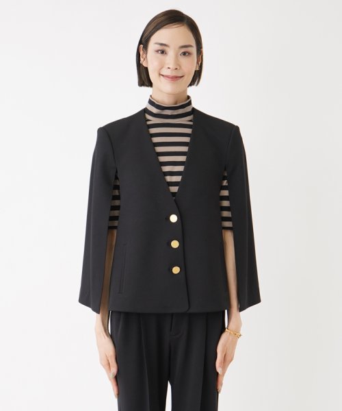 【小林ゆりさん着用】ケープ風ジャケット【NEMIKA×Number】 