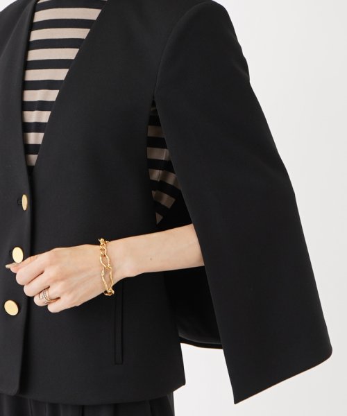 【小林ゆりさん着用】ケープ風ジャケット【NEMIKA×Number】 