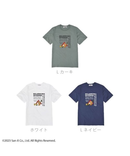 RIRAKKUMA(リラックマ)/リラックマ サンエックス Tシャツ 半袖 プリント トップス アウトドア San－X/img03