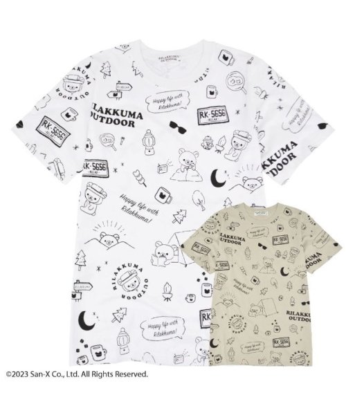 RIRAKKUMA(リラックマ)/リラックマ アウトドア Tシャツ 半袖 春夏 Rilakkuma San－x/img05