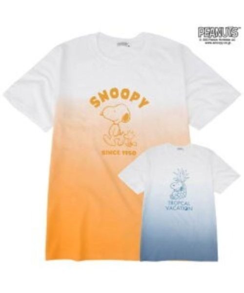  PEANUTS( ピーナッツ)/スヌーピー グラデーション 半袖 Tシャツ 春夏 PEANUTS/img01