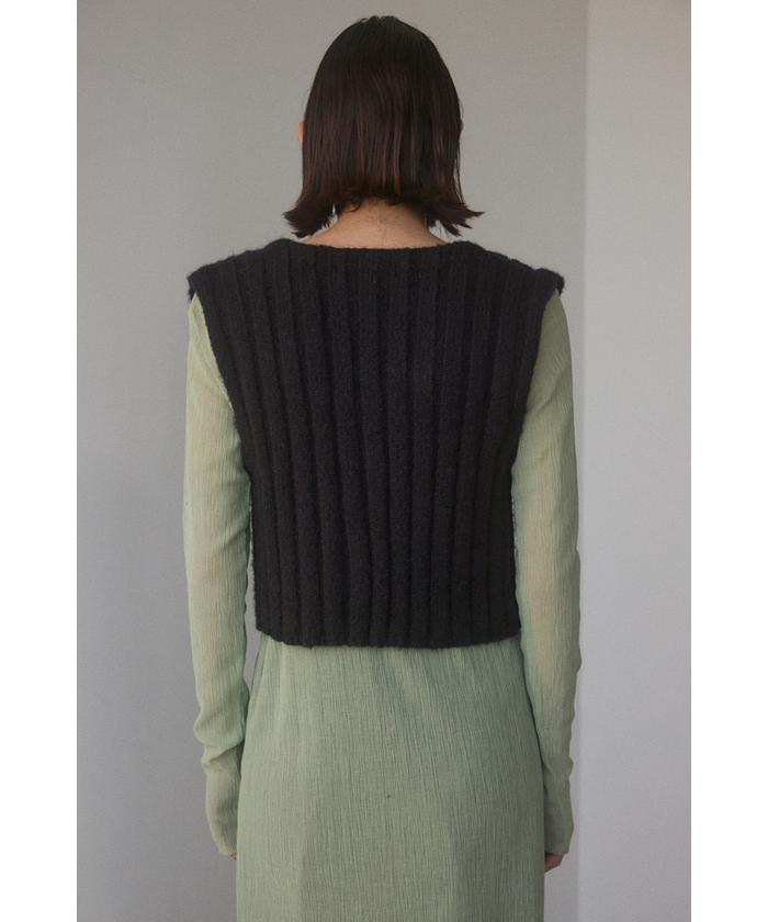 wide rib vest(505471463) | ブラックバイマウジー(BLACK BY MOUSSY