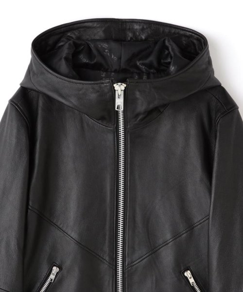 Schott(ショット)/Women's/直営限定/HOODED RIDERS JACKET/フーディー ライダース ジャケット/img04