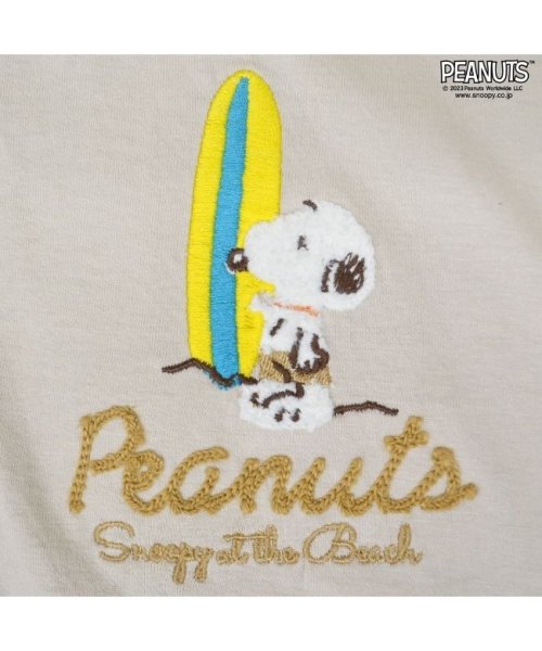  PEANUTS( ピーナッツ)/スヌーピー ピーナッツ Tシャツ トップス 半袖 刺繍 SNOOPY PEANUTS/img02