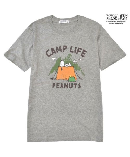  PEANUTS( ピーナッツ)/スヌーピー ピーナッツ Tシャツ トップス 半袖 サーフ プリント かすれ PEANUTS SNOOPY/img15