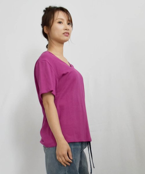 ARGO TOKYO(アルゴトウキョウ)/Stretch Cotton Color T－shirt 24064 コットンストレッチカラーTシャツ　Tシャツ　コットンT　半袖　カットソー　/img27