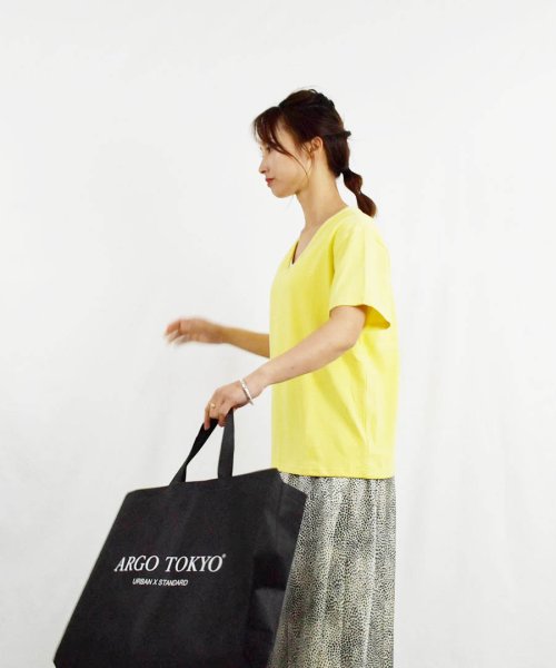 ARGO TOKYO(アルゴトウキョウ)/Stretch Cotton Color T－shirt 24064 コットンストレッチカラーTシャツ　Tシャツ　コットンT　半袖　カットソー　/img30