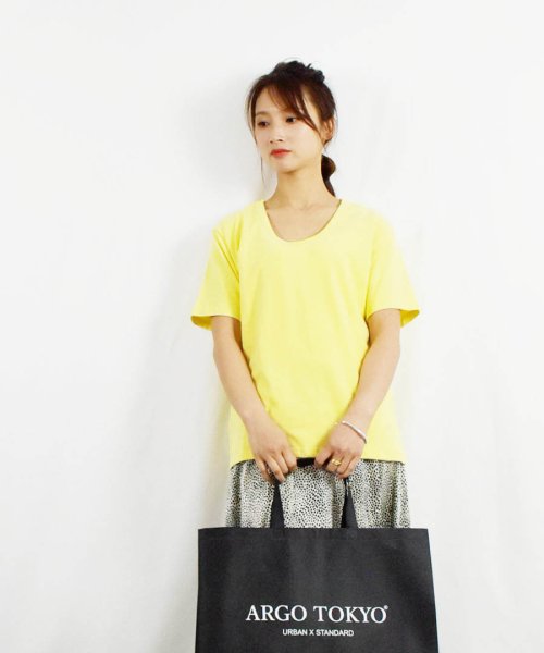ARGO TOKYO(アルゴトウキョウ)/Stretch Cotton Color T－shirt 24064 コットンストレッチカラーTシャツ　Tシャツ　コットンT　半袖　カットソー　/img44