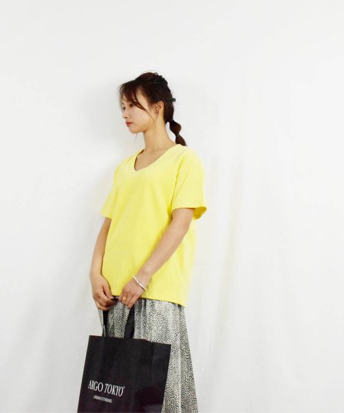 ARGO TOKYO(アルゴトウキョウ)/Stretch Cotton Color T－shirt 24064 コットンストレッチカラーTシャツ　Tシャツ　コットンT　半袖　カットソー　/img45