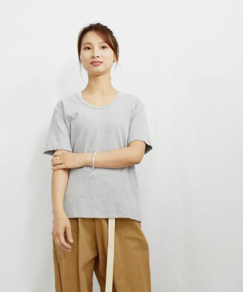 ARGO TOKYO(アルゴトウキョウ)/Stretch Cotton Color T－shirt 24064 コットンストレッチカラーTシャツ　Tシャツ　コットンT　半袖　カットソー　/img47