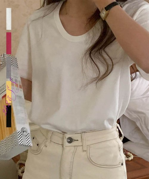 ARGO TOKYO(アルゴトウキョウ)/Stretch Cotton Color T－shirt 24064 コットンストレッチカラーTシャツ　Tシャツ　コットンT　半袖　カットソー　/img80