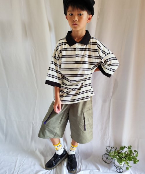 SHOO・LA・RUE(Kids) (シューラルーキッズ)/【110－140cm】五分袖BIGポロシャツ/img11