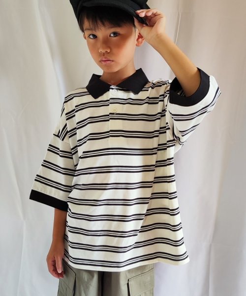 SHOO・LA・RUE(Kids) (シューラルーキッズ)/【110－140cm】五分袖BIGポロシャツ/img12