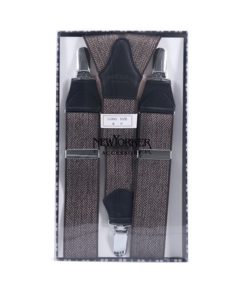 NEWYORKER(ニューヨーカー)/ニューヨーカー NEWYORKER サスペンダー 吊りバンド メンズ Y型 SUSPENDERS ブラック ネイビー ブラウン 黒 3090320L/img11