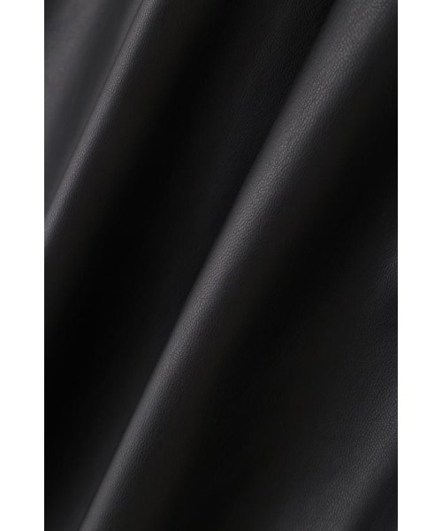 フェイクレザースカート 