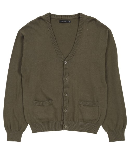 JIGGYS SHOP(ジギーズショップ)/コットンカラーニットカーディガン / カーディガン メンズ cardigan ニットカーディガン コットンカーデ 長袖 オフィス ビジネス カジュアル 冷房対策/img12