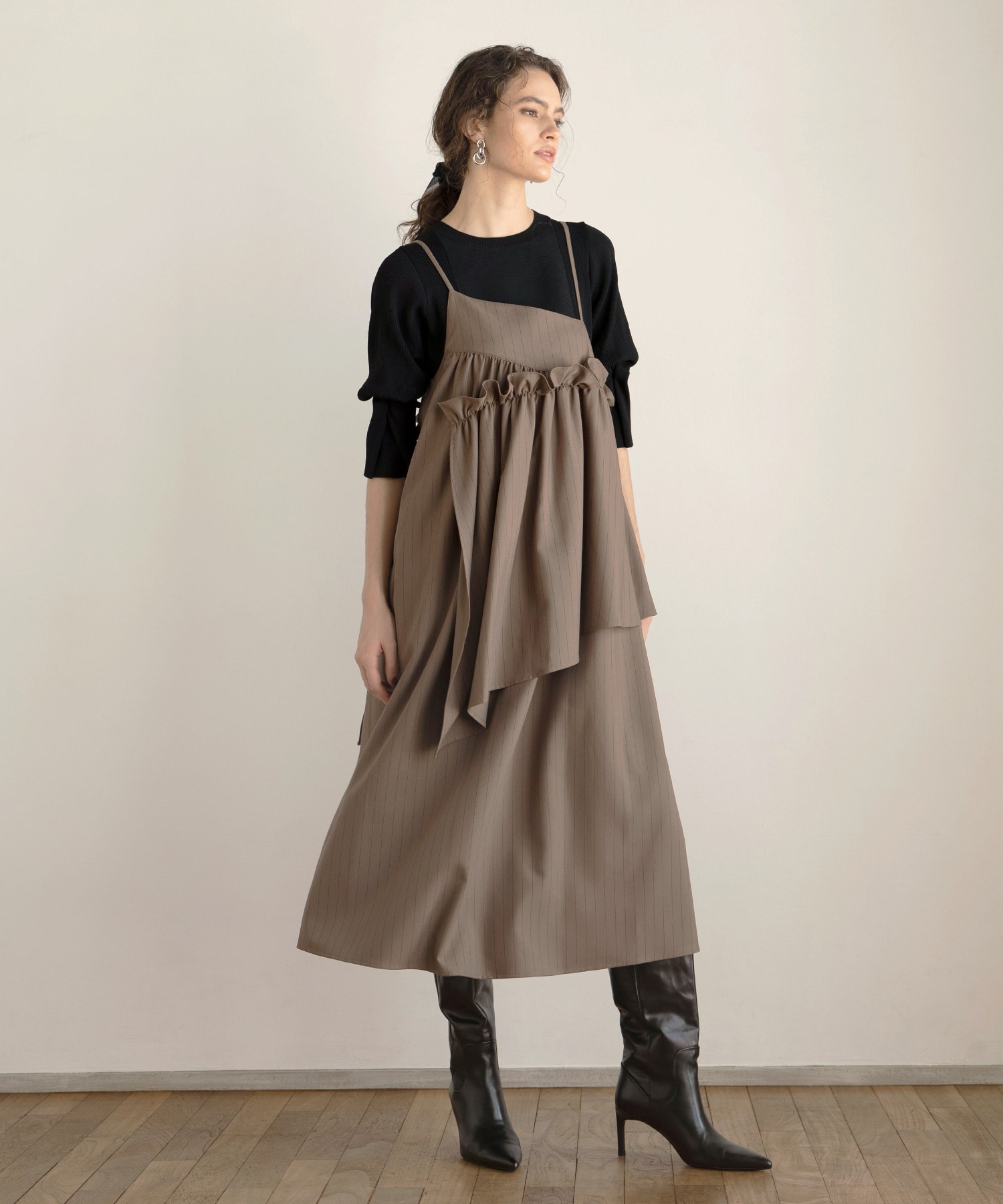Pinstripe Mico Dress(504894349) | ミエリ インヴァリアント(MIELI