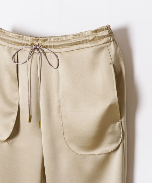 サテンイージーパンツ 