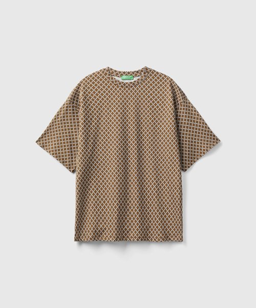 BENETTON (women)(ベネトン（レディース）)/総柄5分袖Tシャツ・カットソー/img03