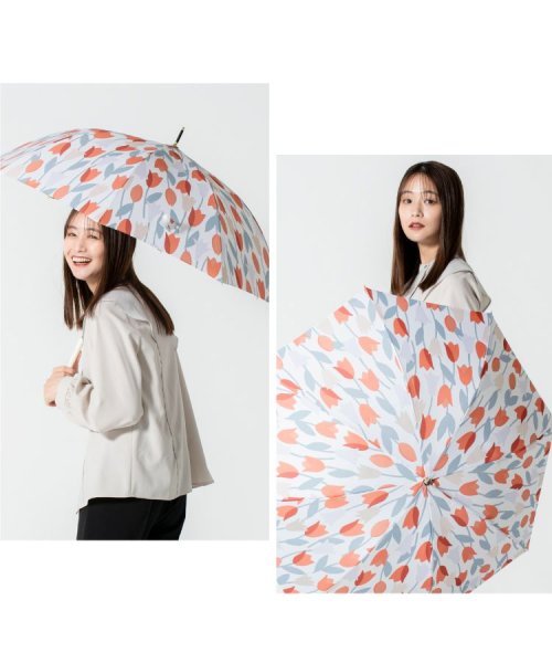 Wpc．(Wpc．)/【Wpc.公式】雨傘 ブルーミングチューリップ 58cm 晴雨兼用 傘 レディース 長傘/img02