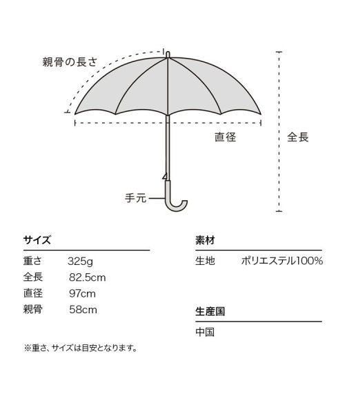 Wpc．(Wpc．)/【Wpc.公式】雨傘 バタフライリボン 58cm 晴雨兼用 傘 レディース 長傘/img06