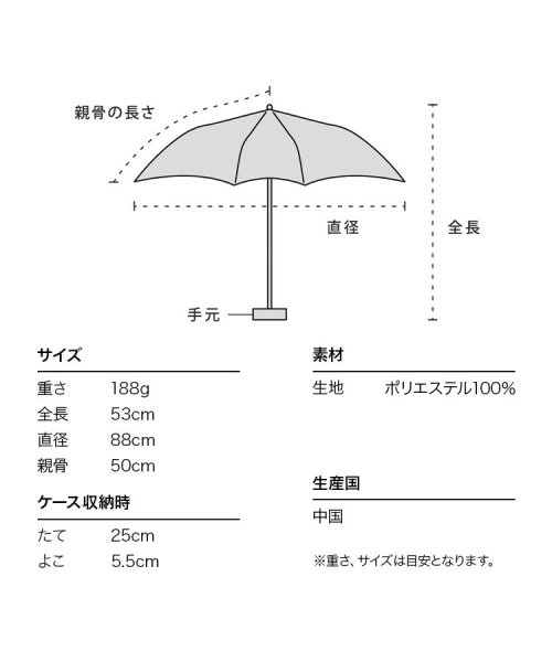 Wpc．(Wpc．)/【Wpc.公式】雨傘 ブロッサム ミニ 50cm 晴雨兼用 傘 レディース 折りたたみ傘/img07