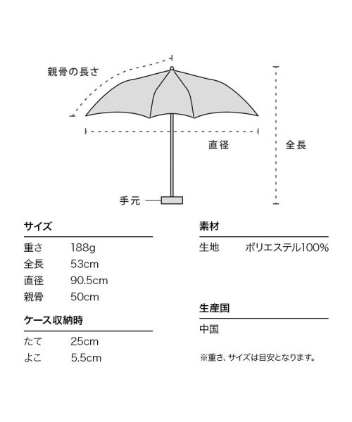 Wpc．(Wpc．)/【Wpc.公式】雨傘 タイニーフラワー ミニ 50cm 晴雨兼用 傘 レディース 折りたたみ傘/img07