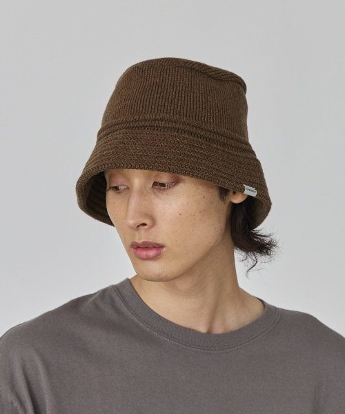 OVERRIDE(OVERRIDE)/OVERRIDE  EX FINE LAMBS KNIT BUCKET/img12