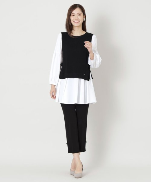 TO BE CHIC(L SIZE)(トゥービーシック Lサイズ)/【L】ブラウスレイヤー ニットチュニック/img02