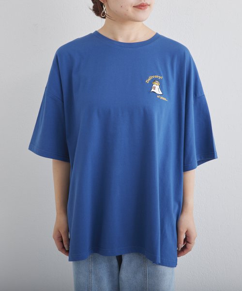 NICE CLAUP OUTLET(ナイスクラップ　アウトレット)/【人気シリーズ】ピザ屋オバケプリントTシャツ/img23