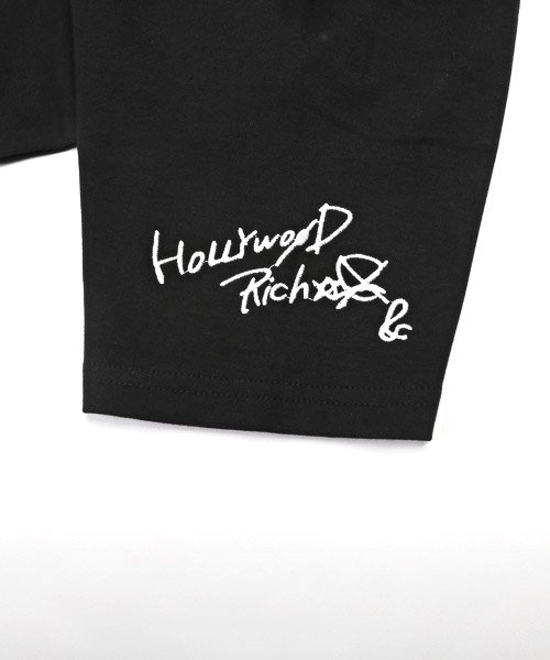 LUXSTYLE(ラグスタイル)/Hollywood rich.&(ハリウッドリッチ)スムース手書き風刺繍半袖Tシャツ/Tシャツ メンズ 半袖 手書き風 刺繍 スムース/img13