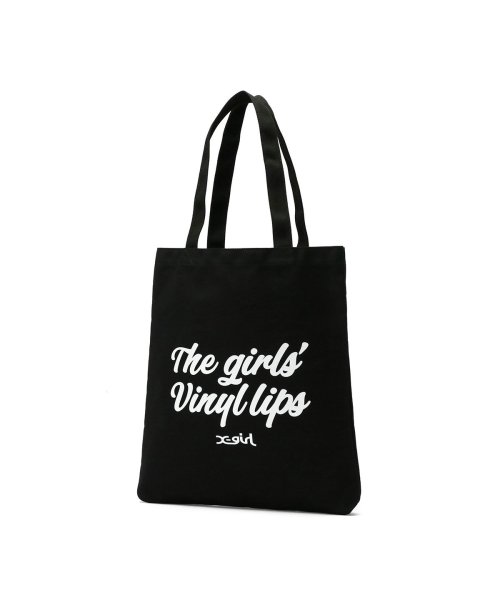 X-girl(エックスガール)/エックスガール トートバッグ X－girl VINYL LIP FACE CANVAS TOTE BAG トート 持ち手 肩掛け 縦型 105232053005/img05
