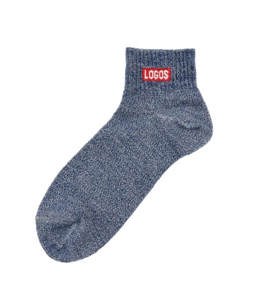 LOGOS(ロゴス)/福助 公式 靴下 ショート丈 3足組 メンズ LOGOS(ロゴス) ワンポイント無地 撚杢  1L383W<br>紳士 男性 フクスケ fukuske/img05