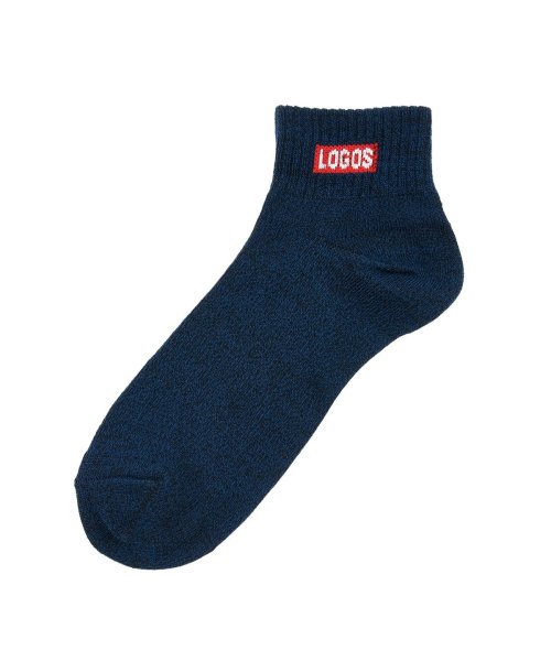 LOGOS(ロゴス)/福助 公式 靴下 ショート丈 3足組 メンズ LOGOS(ロゴス) ワンポイント無地 撚杢  1L383W<br>紳士 男性 フクスケ fukuske/img07