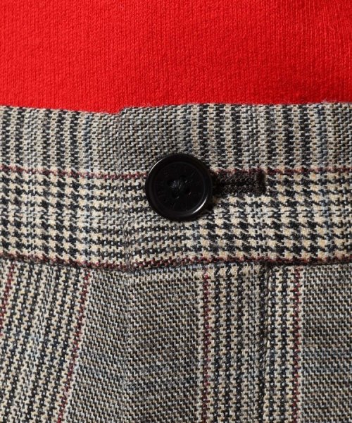 【セットアップ可】マルチカラー SET UP グレンチェックパンツ 