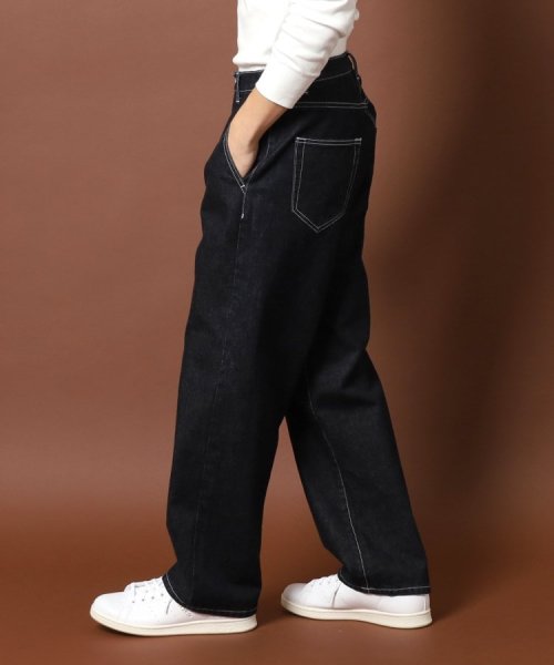 【MonoMax1月号掲載】【Safari12月号掲載】【セットアップ可】ハイグレード ワイドデニムパンツ 