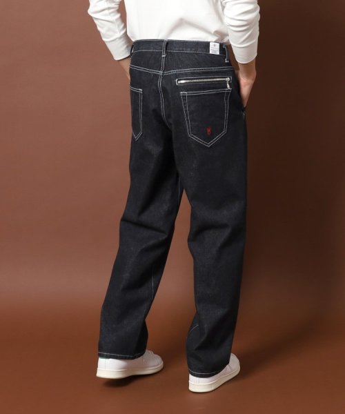 【MonoMax1月号掲載】【Safari12月号掲載】【セットアップ可】ハイグレード ワイドデニムパンツ 