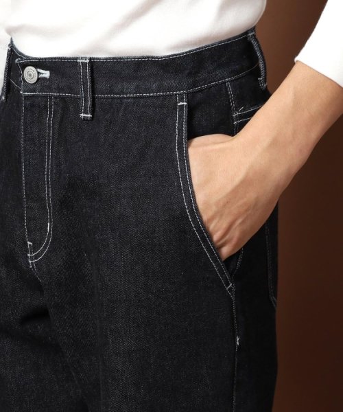 【MonoMax1月号掲載】【Safari12月号掲載】【セットアップ可】ハイグレード ワイドデニムパンツ 
