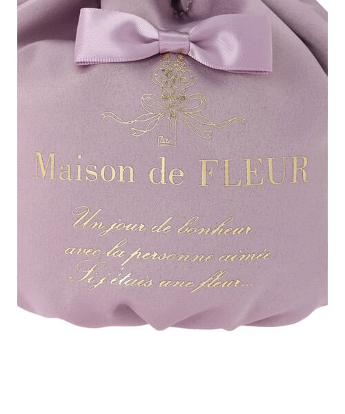 Maison de FLEUR(メゾンドフルール)/リボンサテン巾着/img06