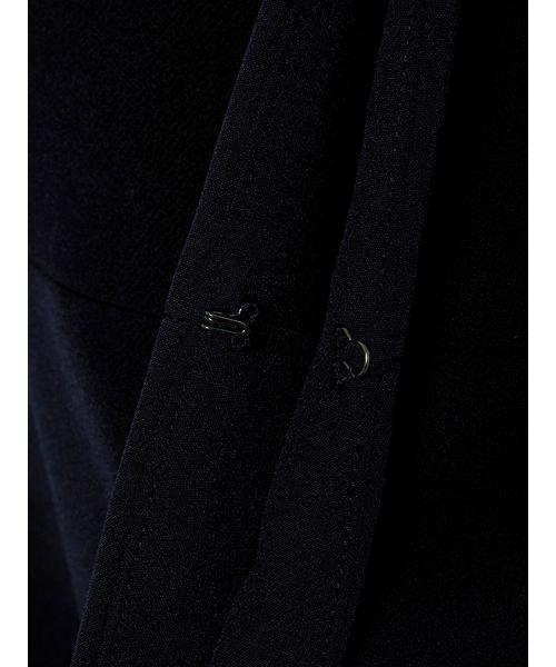 ネイビーノーカラーペプラムジャケット 予めご了承ください