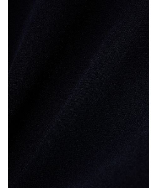 ネイビーノーカラーペプラムジャケット 予めご了承ください