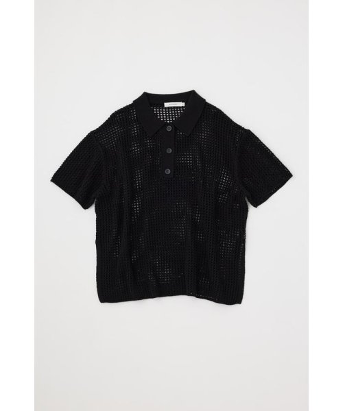 moussy(マウジー)/MESH S/S POLO ニットトップス/img08