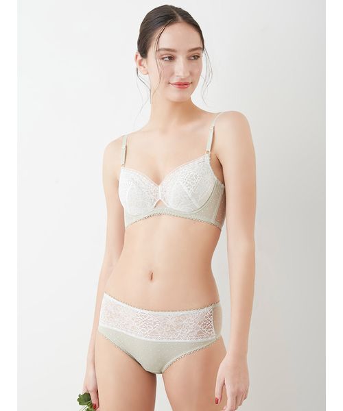 りりい 三上悠亜ちゃん着用】ドットケミカルフラワーブラジャー＆フル