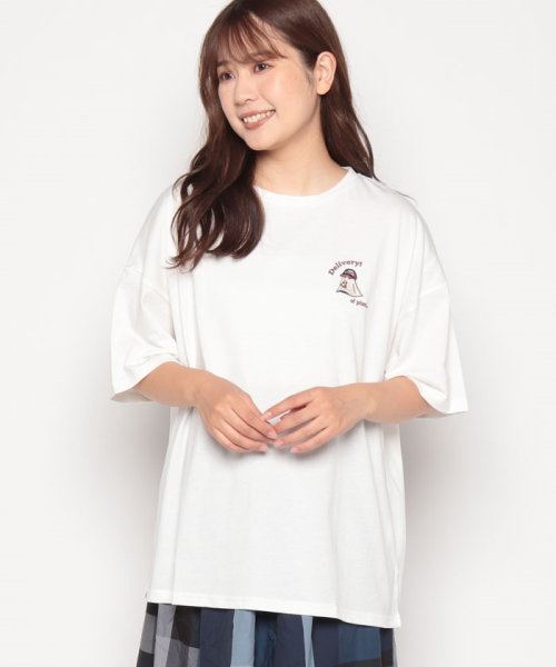 NICE CLAUP OUTLET(ナイスクラップ　アウトレット)/【人気シリーズ】ピザ屋オバケプリントTシャツ/img32