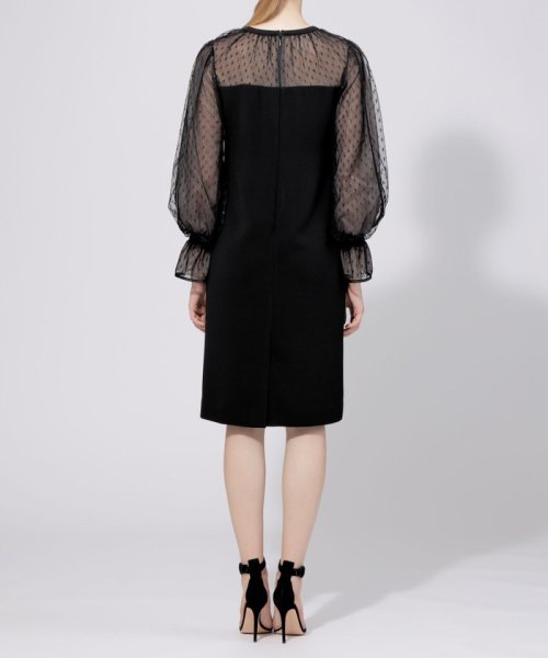 ドットチュールコンビドレス 