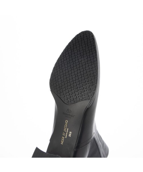 サイドゴアレザーショートブーツ 