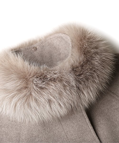 フォックスファー付きケープコート(K484) フォックスファー付きケープコート(K484) TM2138226844(16445円)