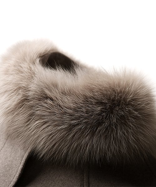 フォックスファー付きケープコート(K484) フォックスファー付きケープコート(K484) TM2138226844(16445円)