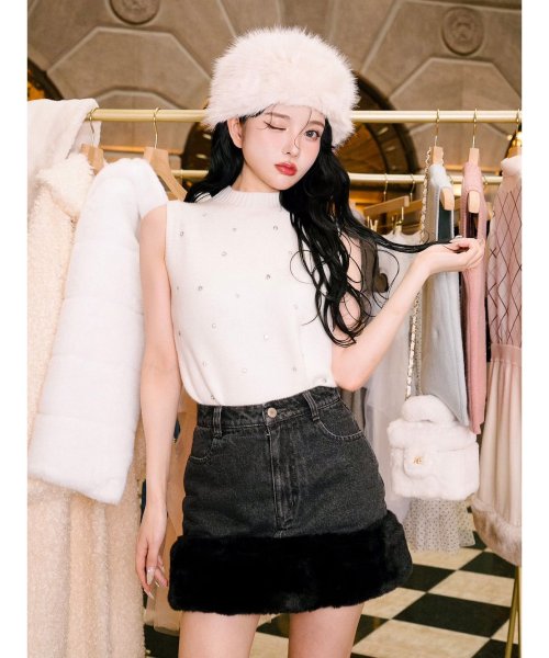 ポイントファーデニムミニスカート(505476134) | Darich(Darich  